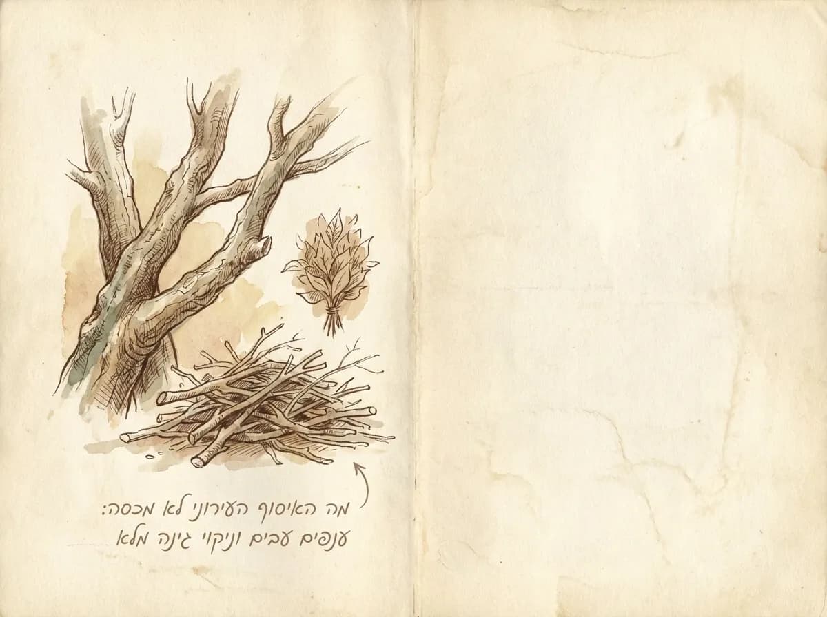 מה האיסוף העירוני לא מכסה: ענפים עבים וניקוי גינה מלא